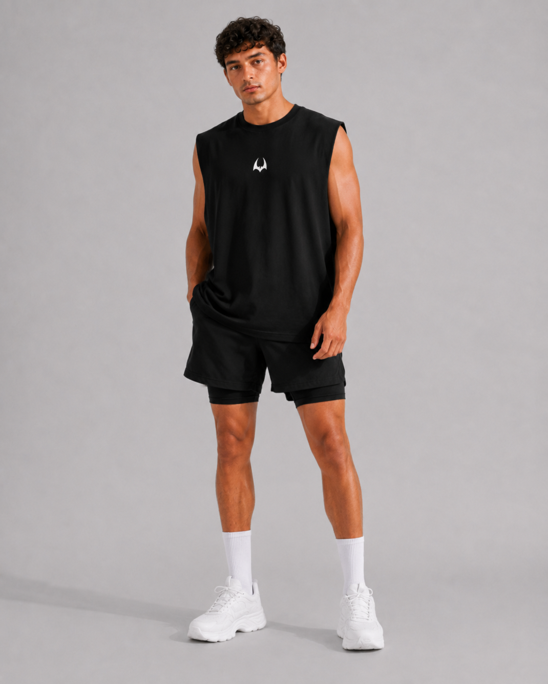 Débardeur d’entraînement oversize SMAUG Collection – Noir