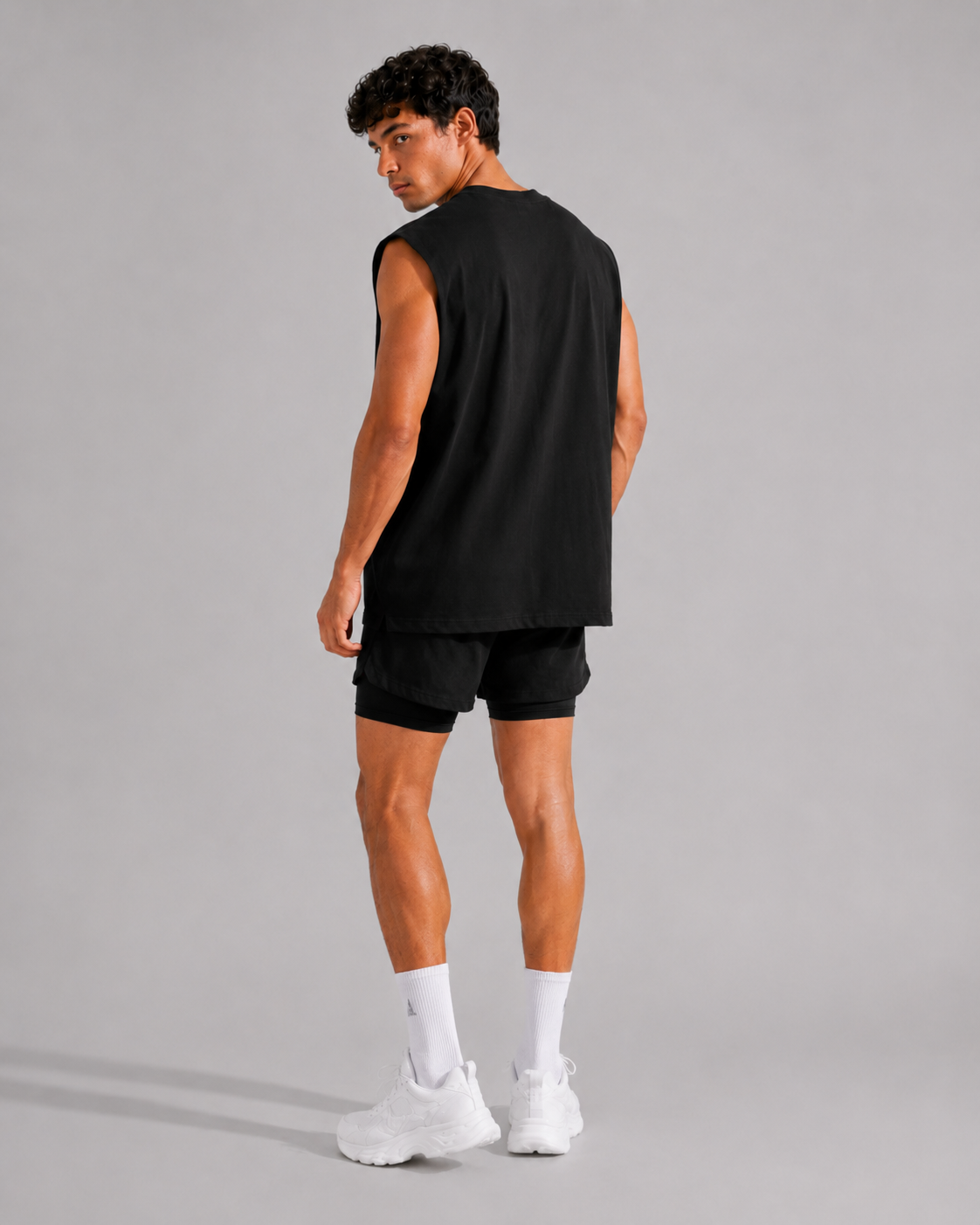 Débardeur d’entraînement oversize SMAUG Collection – Noir