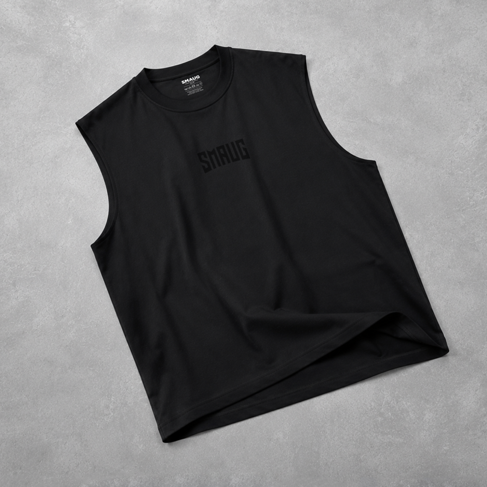 Smaug Collection Blackout Oversized Training Tank – Black