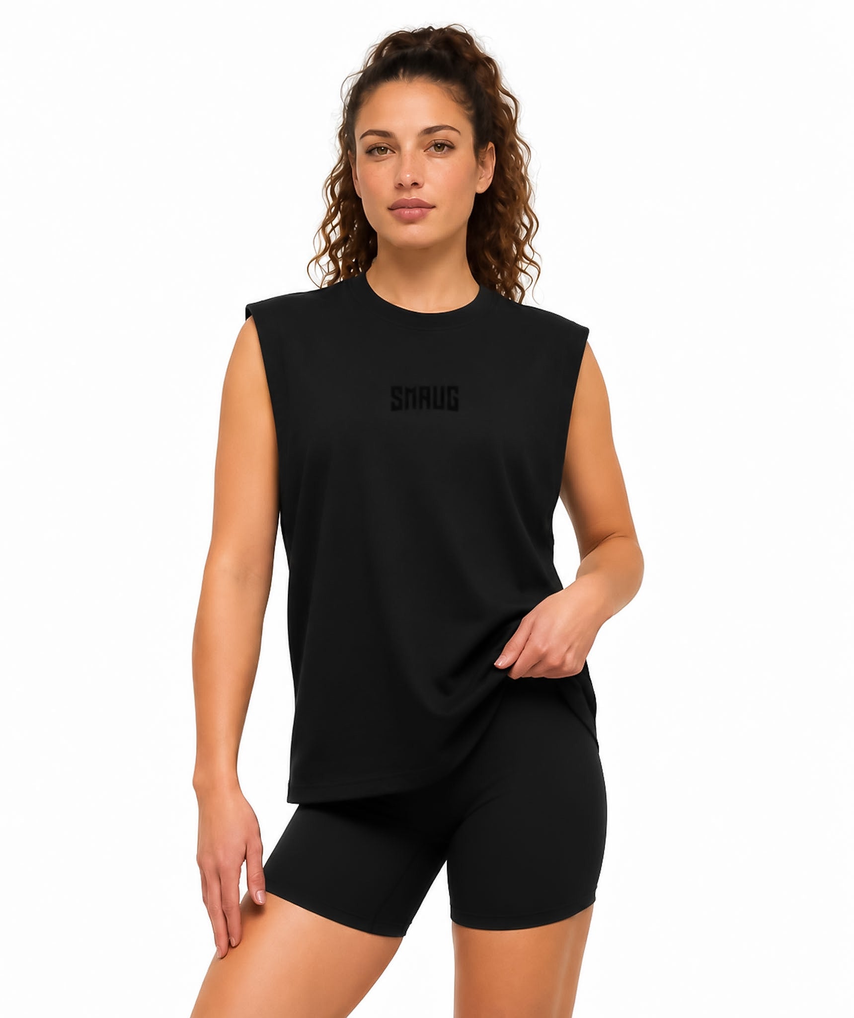 Débardeur d’entraînement oversize SMAUG Blackout – Noir