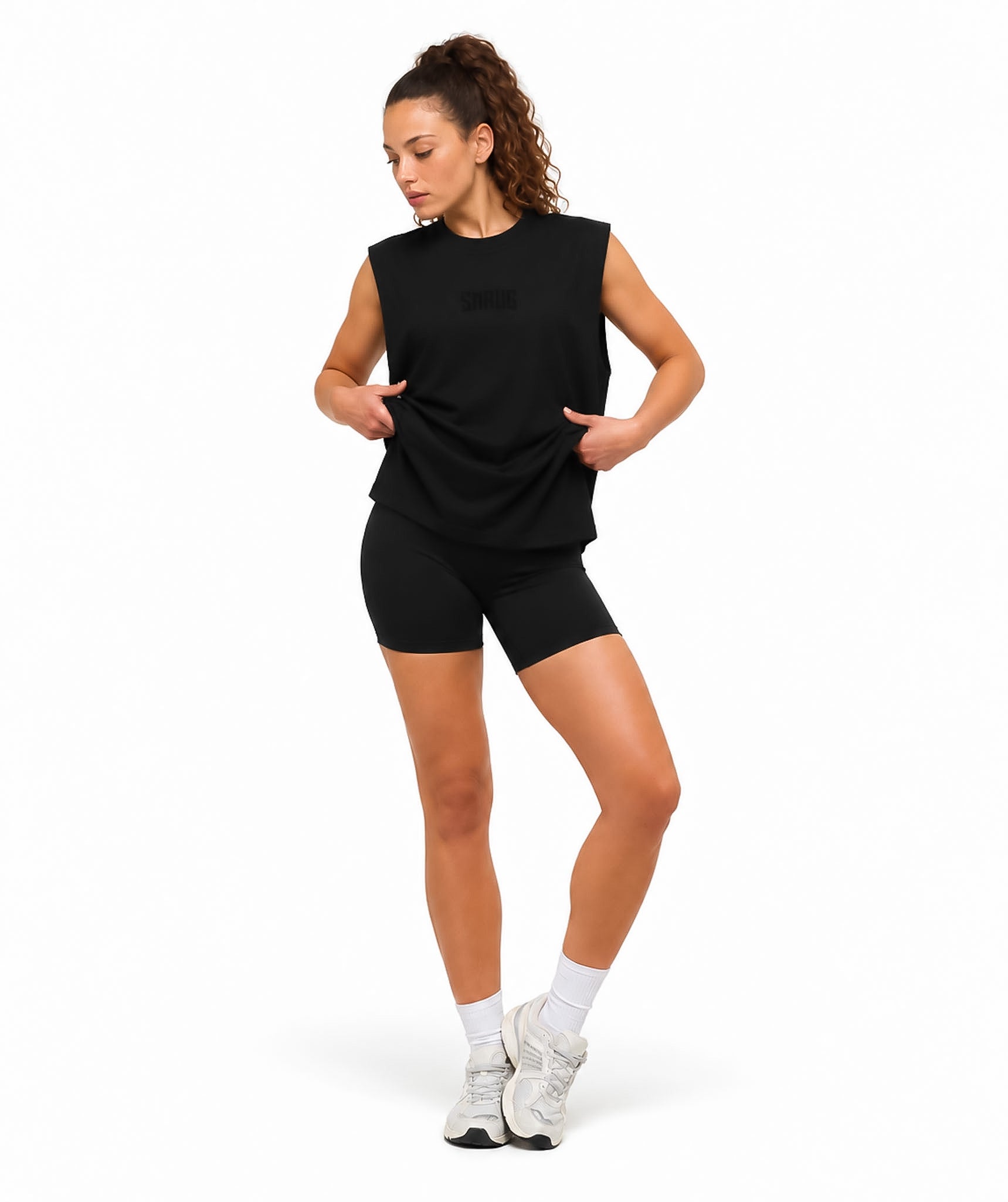 Débardeur d’entraînement oversize SMAUG Blackout – Noir