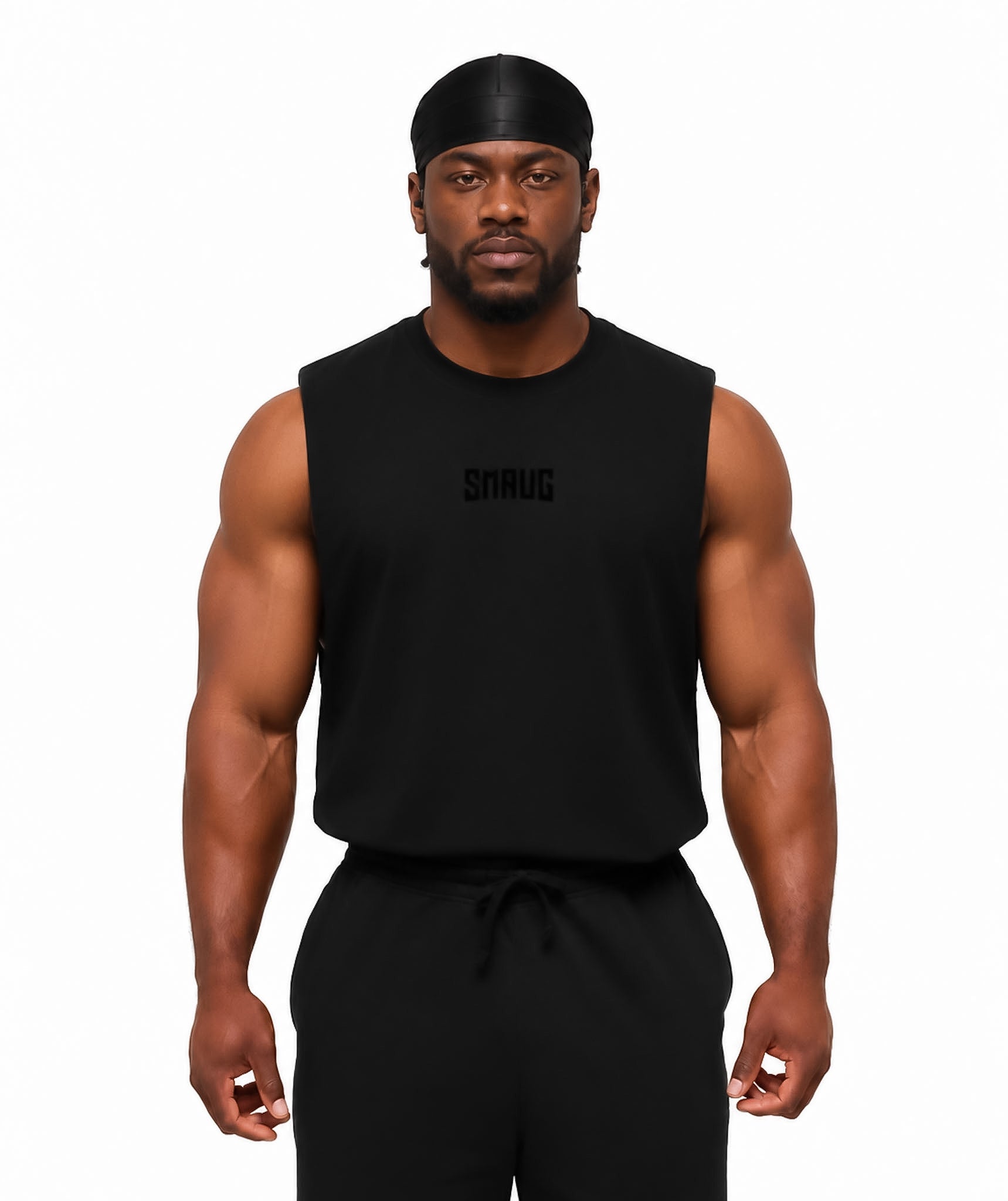 Débardeur d’entraînement oversize SMAUG Blackout – Noir